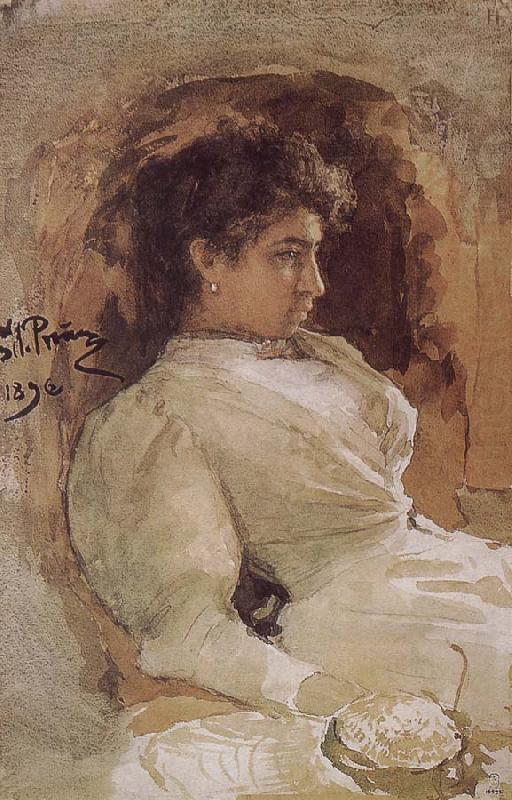 Arranges in order the guest portrait, Ilia Efimovich Repin